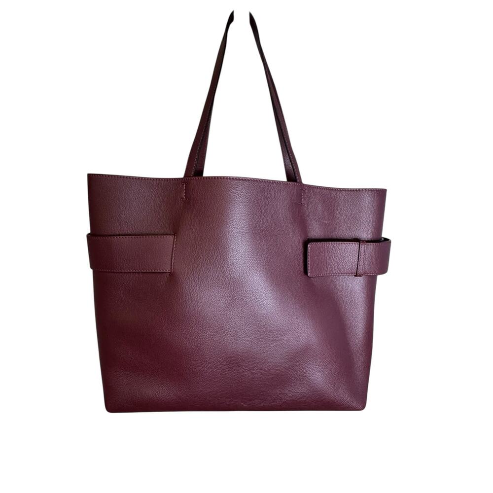Alexander McQueen NWT T-Bar Sling Leather Tote in Cranberry - Picture 6 of 16